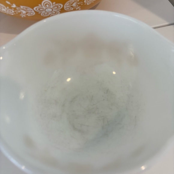 PYREX mixing bowls vintage butterfly gold Cinderella nesting set of 4 floral - Picture 13 of 16